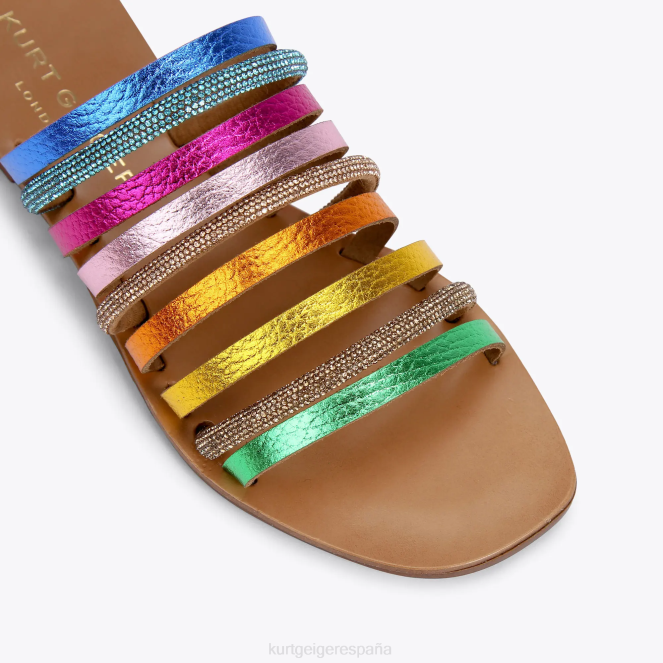 Kurt Geiger mujer londres margarita arcoiris 2LPR222 | calzados combinación de metales